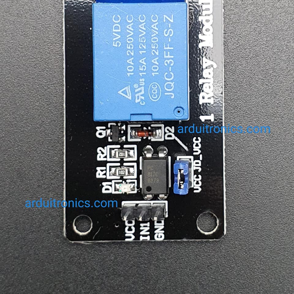 5V 1 Channel Relay Module (Black PCB)