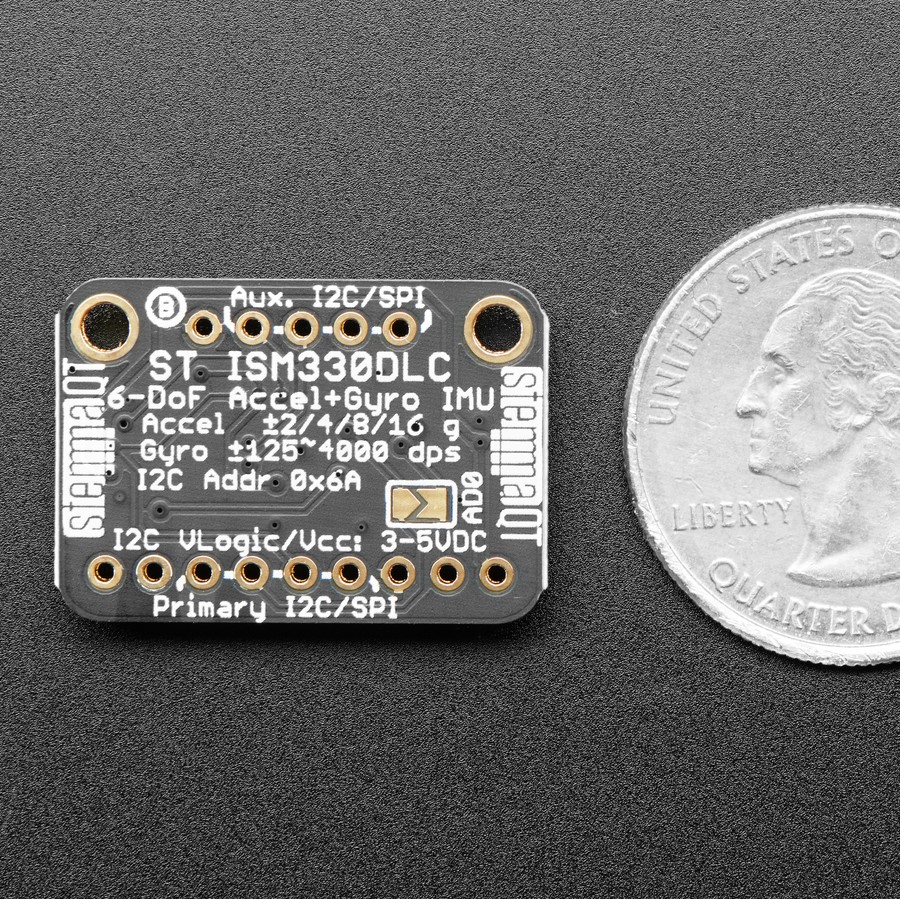 Adafruit ISM330DHCX - 6 DoF IMU - Accelerometer and Gyroscope - STEMMA QT / Qwiic (ของแท้จาก Adafruit)