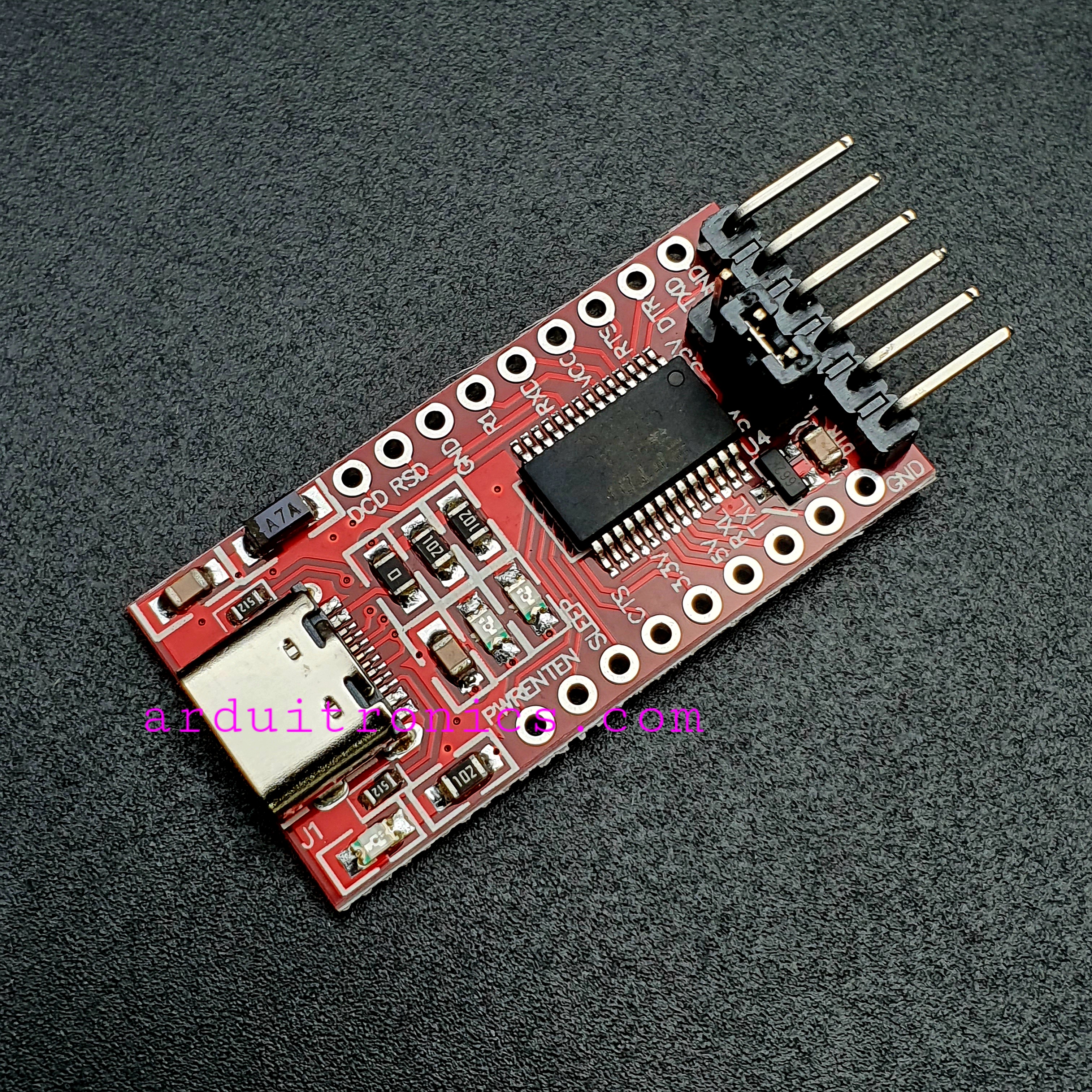 USB to TTL 3.3V 5V FT232RL module Download USB TYPE-C Interface For Arduino