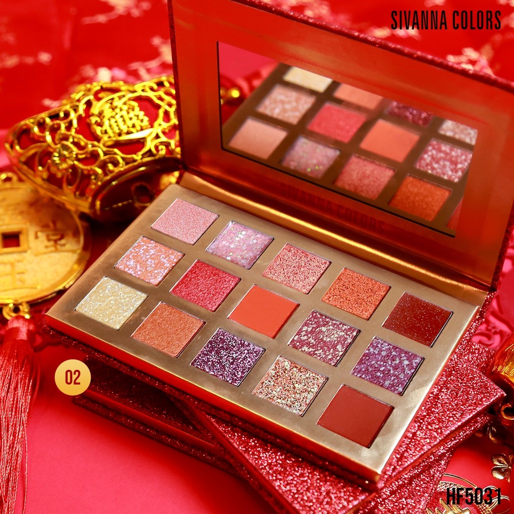 อายแชโดว์ SIVANNA COLORS LUCKY PRETTY EYESHADOW PALETTE HF5031