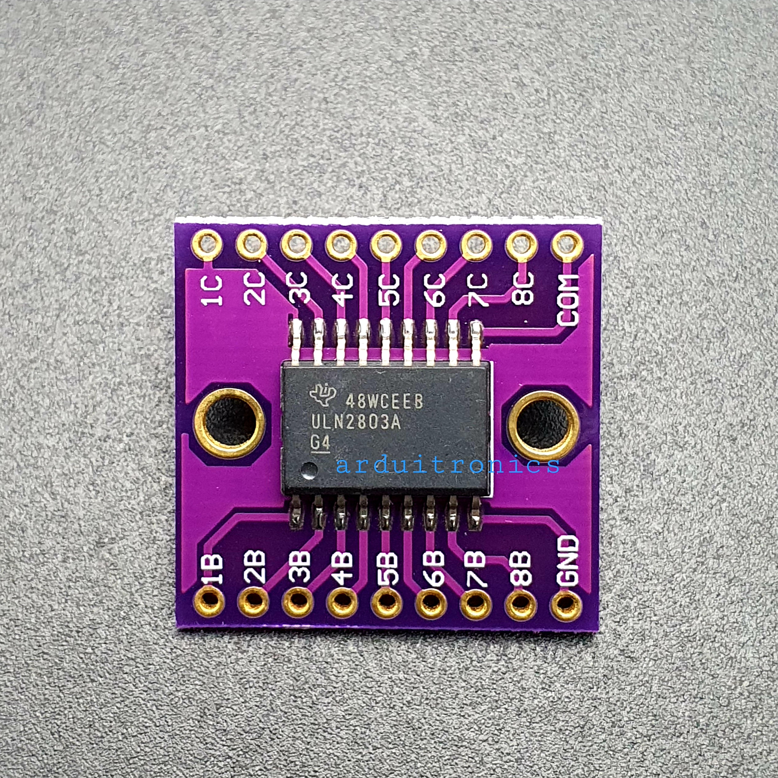โมดูล ULN2803A Darlington Transistor Arrays Driver Breakout Board ขับโหลด 8 ช่อง สูงสุดช่องละ 500mA