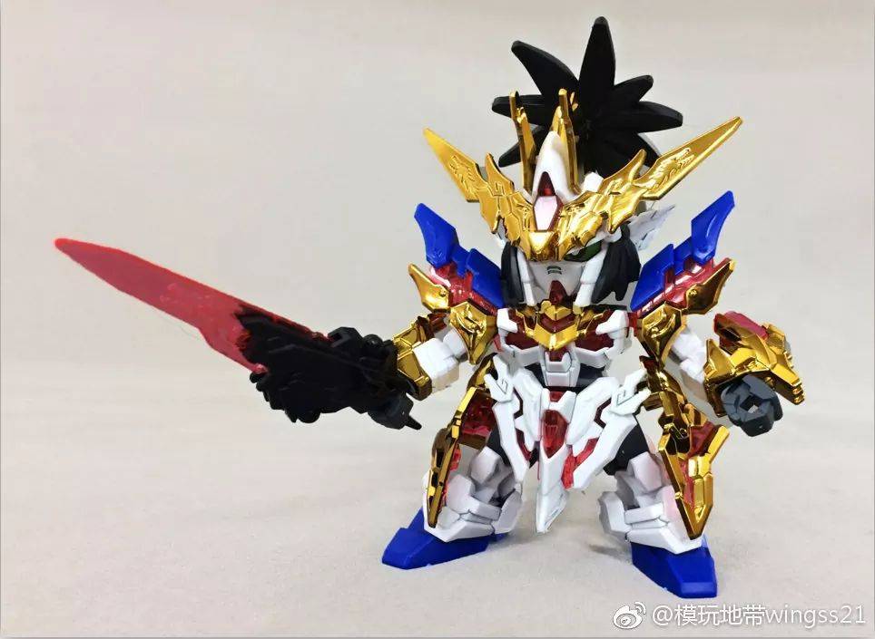SD SANGOKU SOKETSUDEN Liu Bei Unicorn Gundam Special Coating Ver.