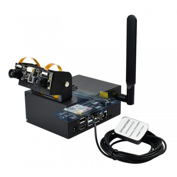 Jetson Nano Metal Case (C), Camera Holder, Internal Fan Design (ของแท้จาก Waveshare)