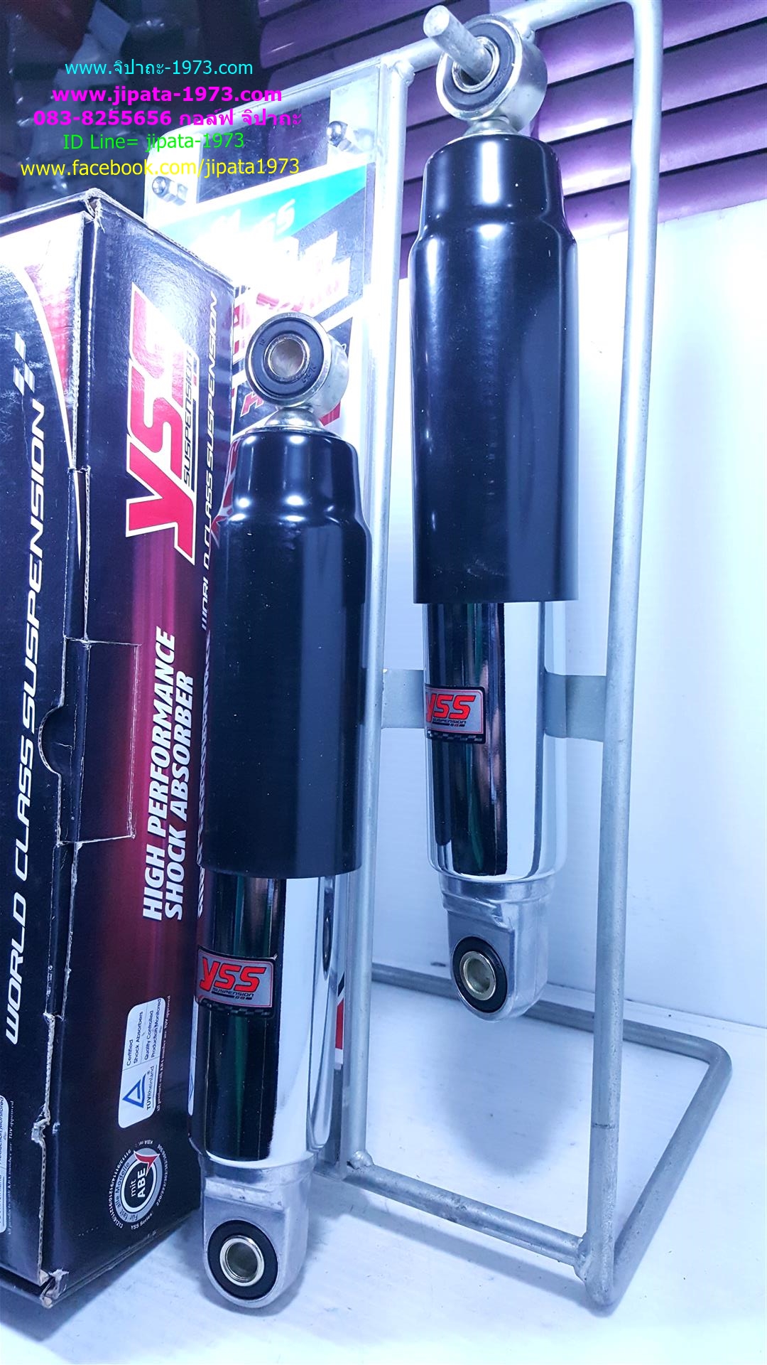 (Crystal)โช้คอัพหลังคู่ YSS สำหรับ Suzuki Crystal (ปลอกดำ)