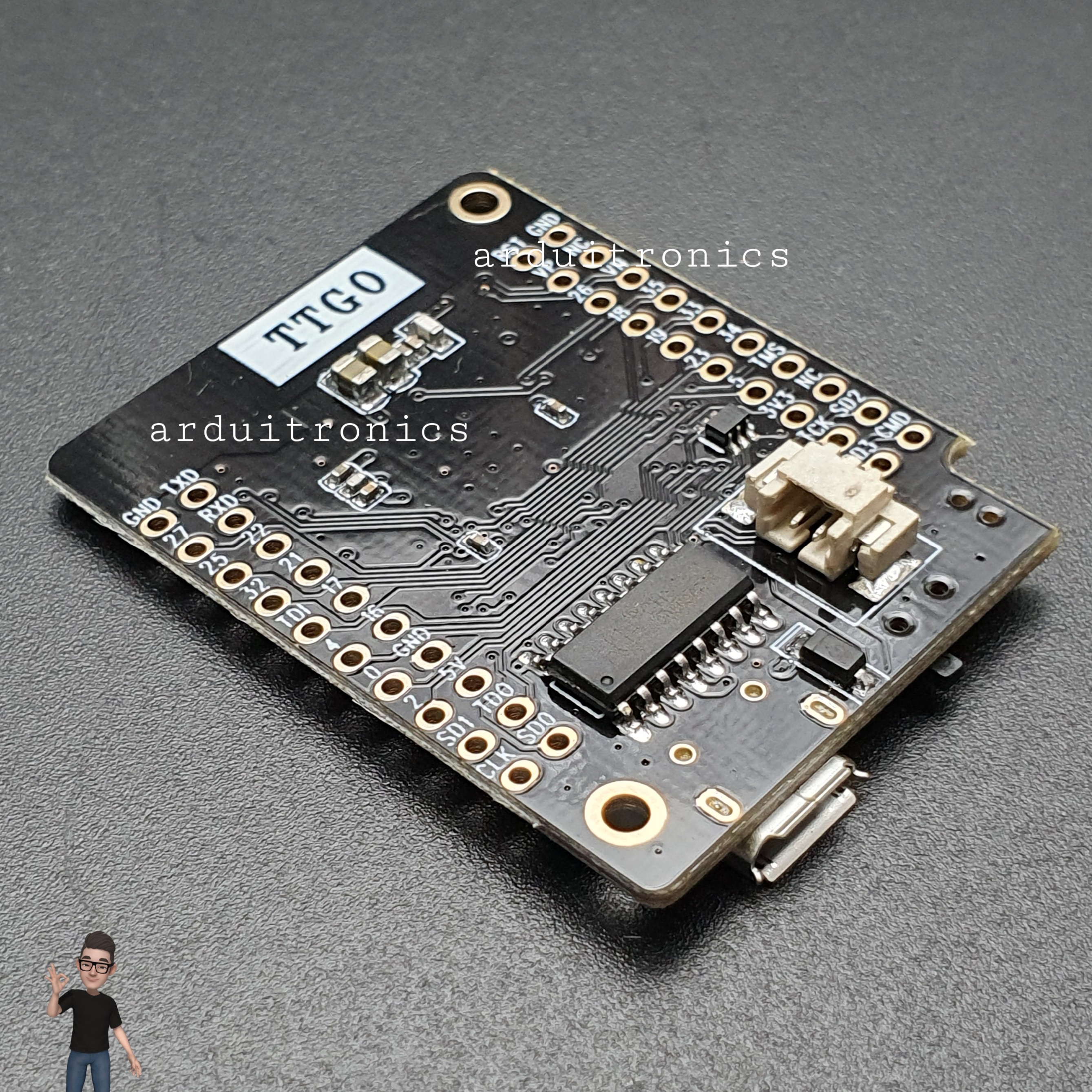 Mini32 V2.0.13 ESP32 WiFi โมดูล ESP32 พร้อมวงจรชาร์จแบต Li-ion 18650