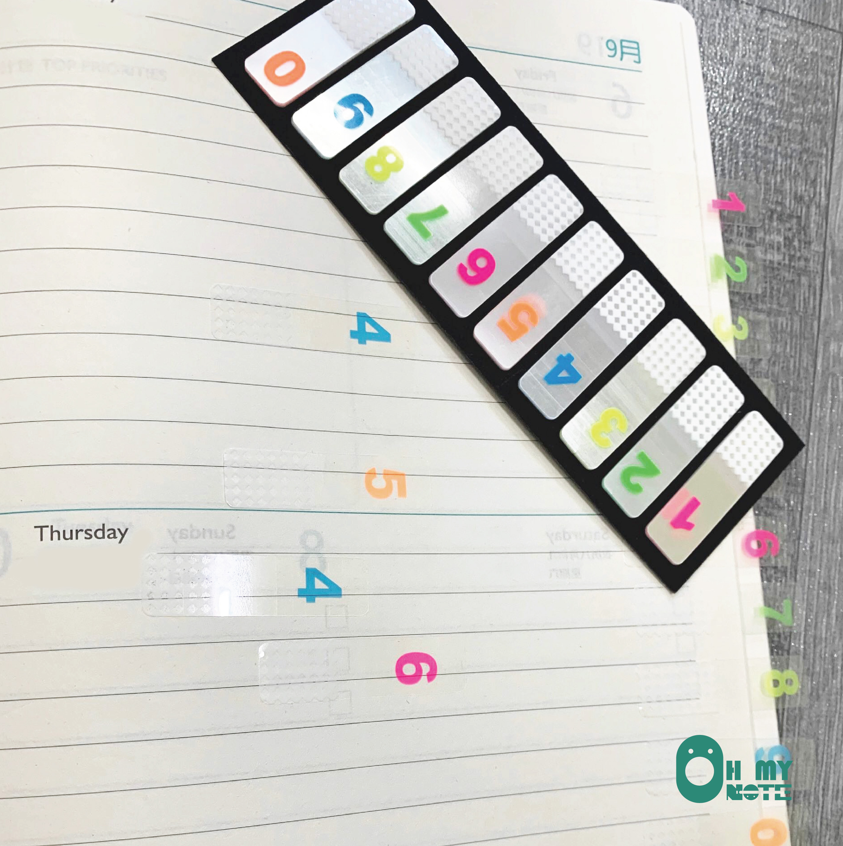 Ohmynote กระดาษโน๊ตมีกาว Index Sticker ไว้ทำสารบัญ/ดัชนี