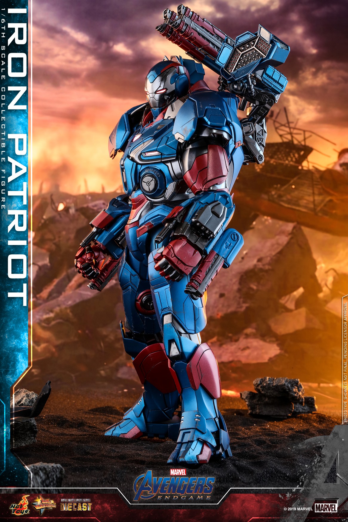 "Pre-Order" Hot Toys Avengers: Endgame - 1/6th scale Iron Patriot Collectible Figure