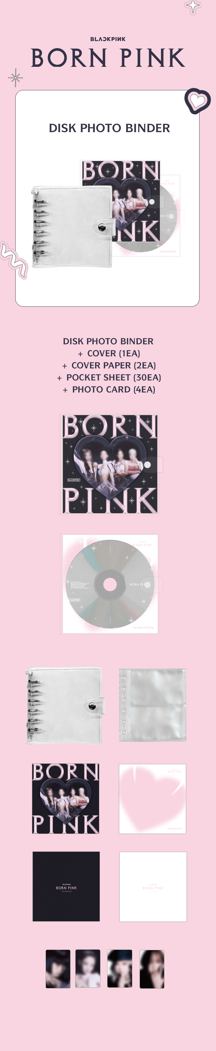 BLACKPINK - ของสะสม [BORNPINK] BLACKPINK - DISK PHOTO BINDER - ส่ง เครืองบิน