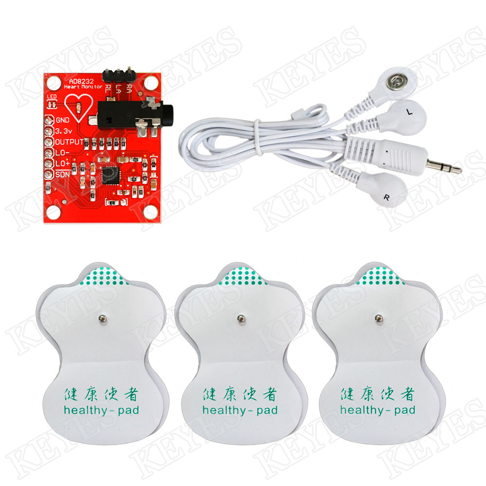 Electrocardiogram (ECG) Heart Rate Monitor Kit AD8232