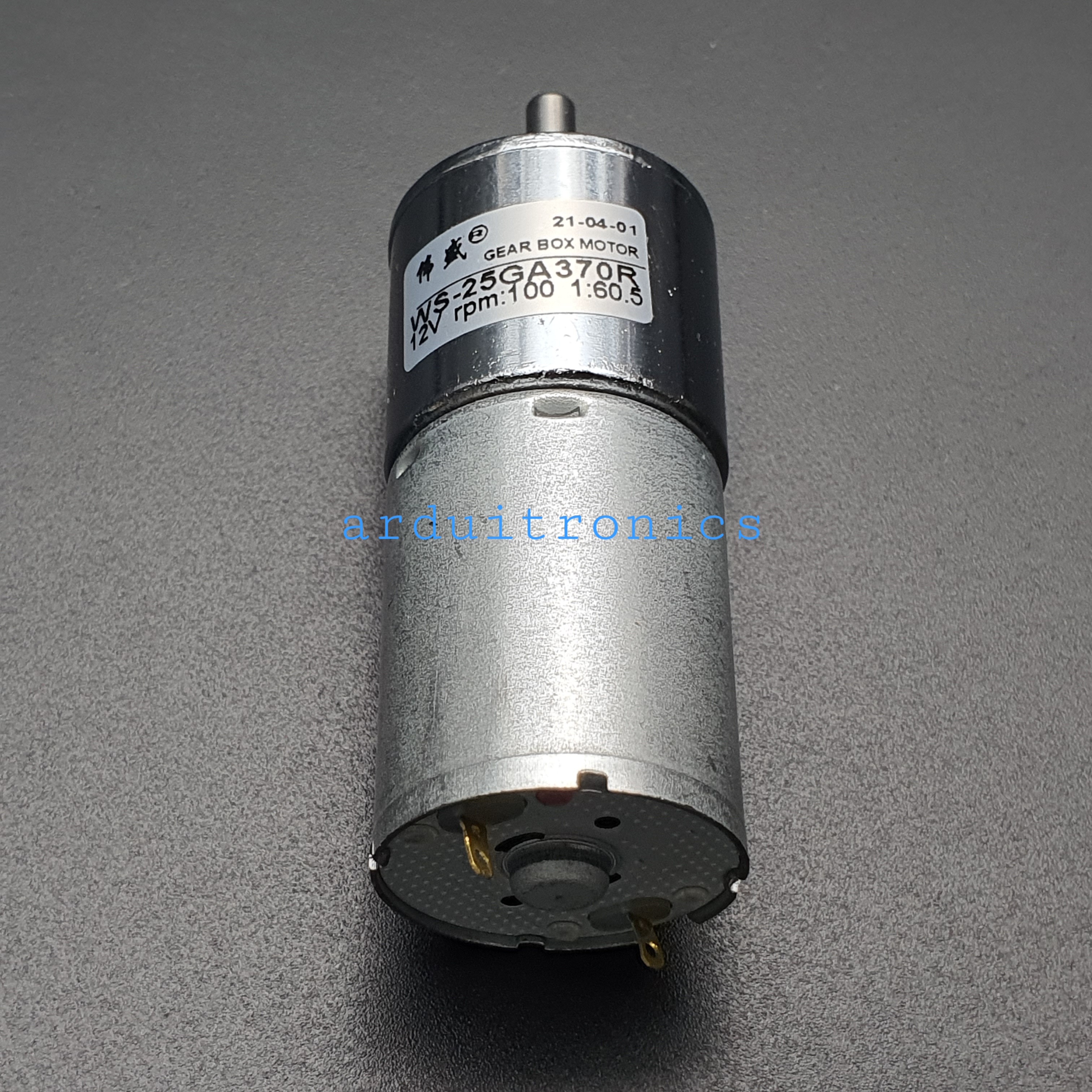 DC Motor Model 25GA370R มอเตอร์เกียร์ แกนกลาง รุ่น25 DC 12V:100RPM 25GA370R-12V-100