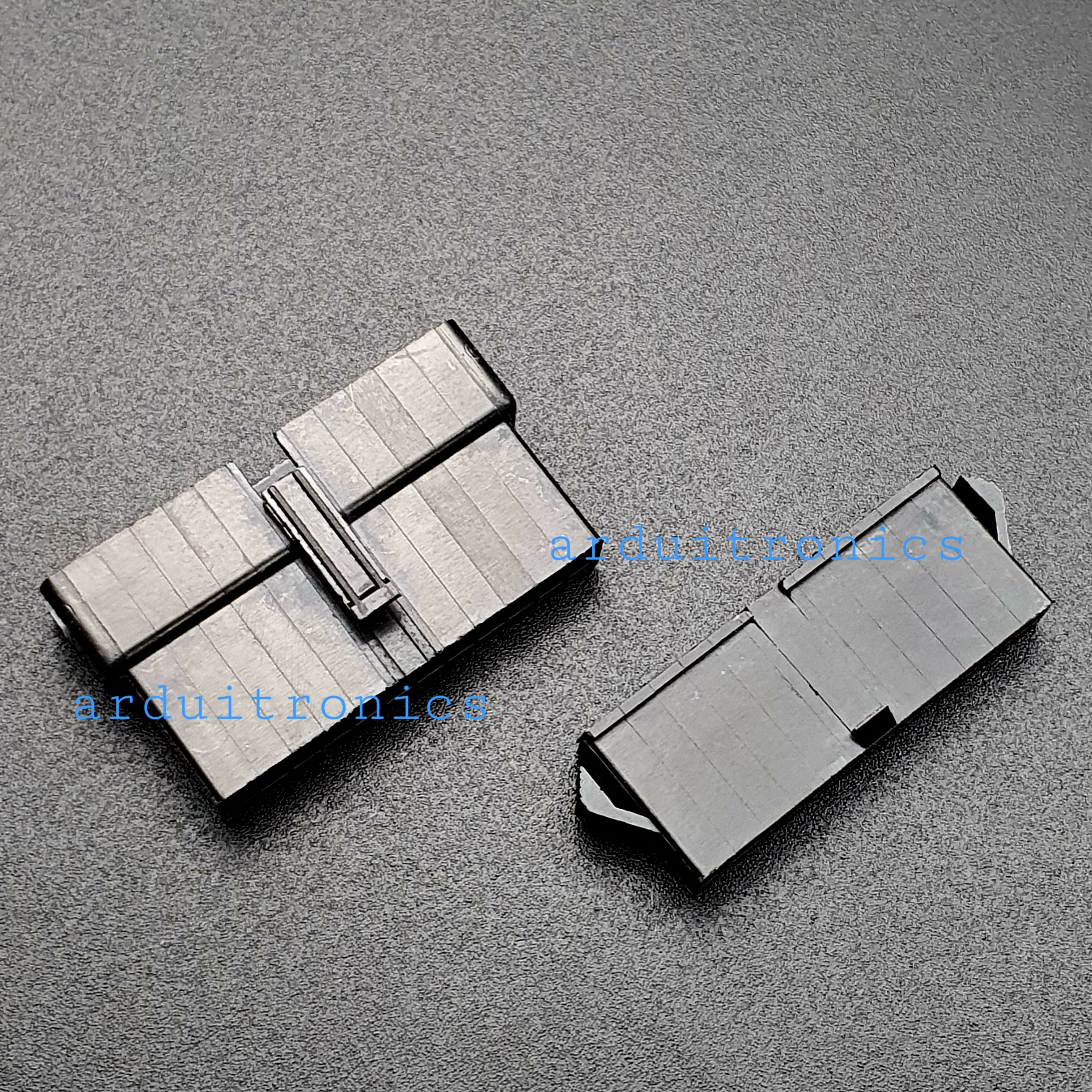 2.54mm 12 Pin Black Plastic Male Female JST-SM Housing Crimp Terminal Connector