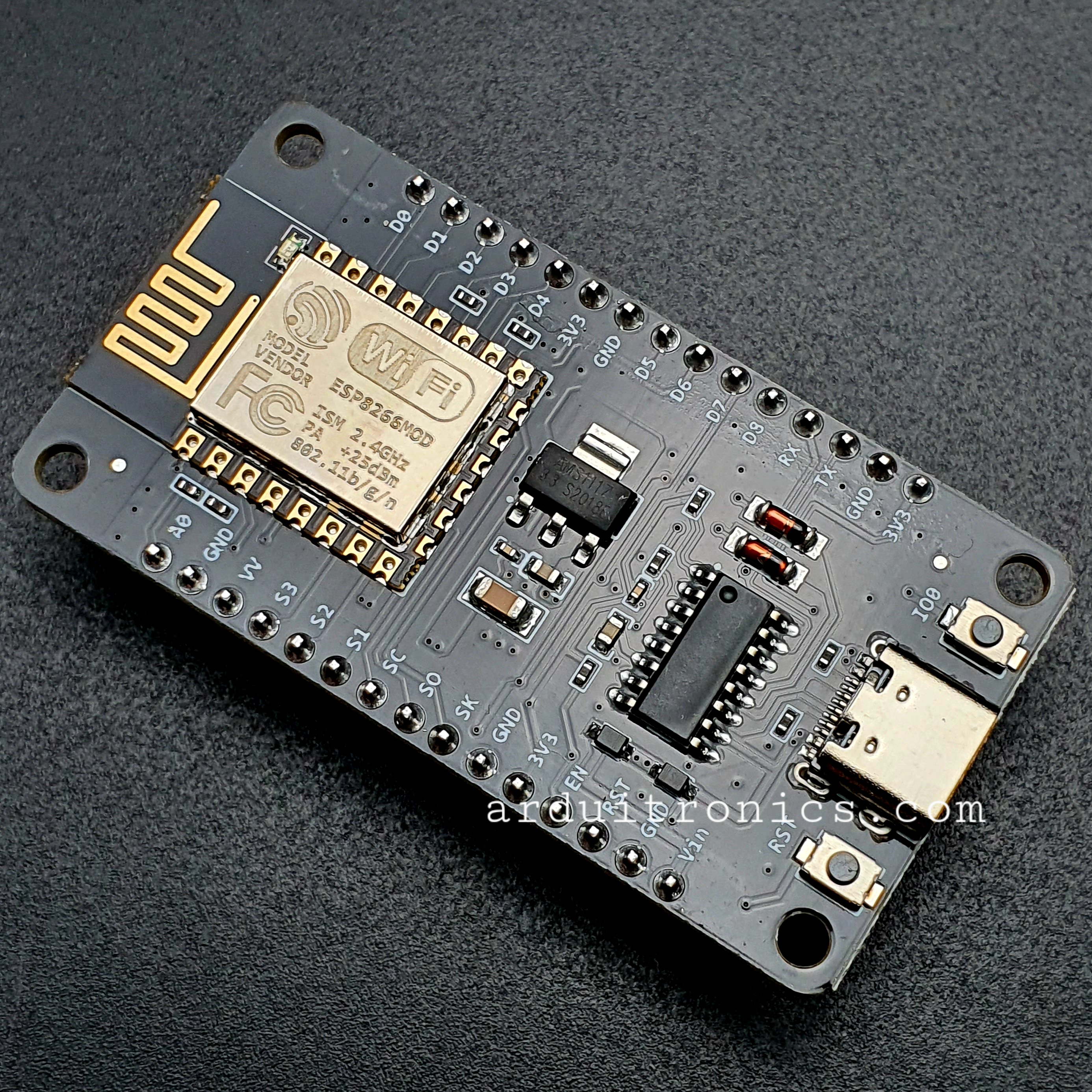 NodeMCU ESP8266 CH340 (Version 3) - Type-C USB