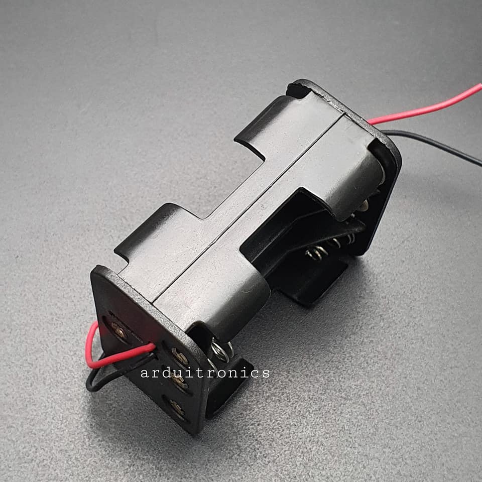 Battery Box รางถ่าน 6 ก้อน 9V AA ไม่มีฝา 2 ด้าน (หน้า 3 หลัง 3)