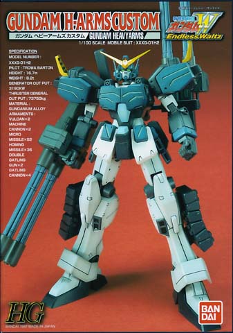 HG 1/100 XXXG-01H2 Gundam Heavy Arms Custom
