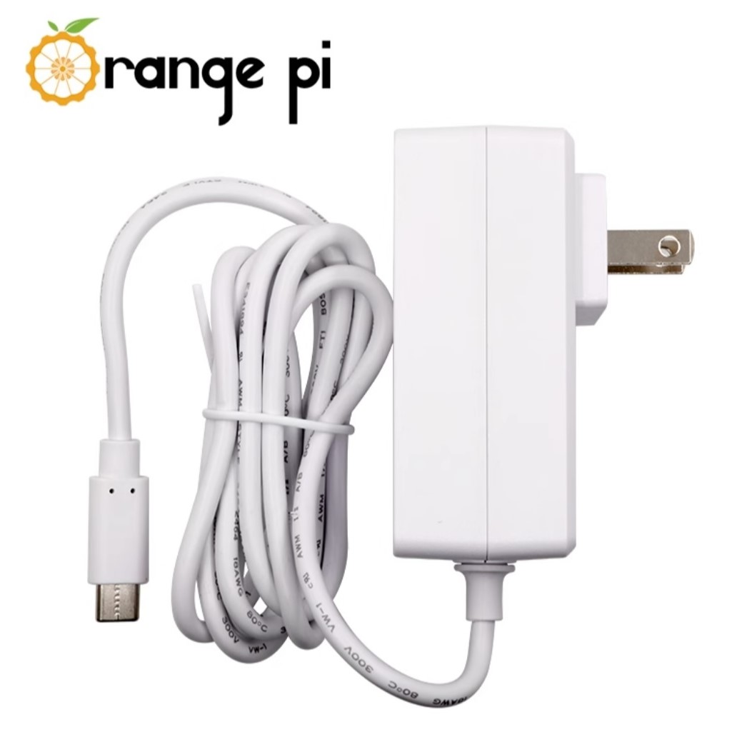 Orange Pi Power Supply 5V 4A (US Plug, USB Type-C)
