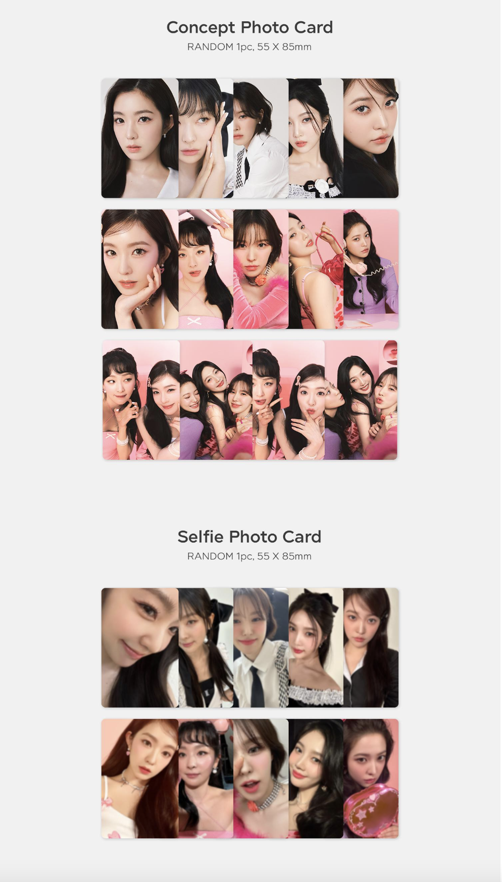 Red Velvet - 2024 SM ARTIST SEASON'S GREETINGS OFFICIAL MD - Random Trading Card set แบบ B ver การ์ดสุ่ม 2 ใบ