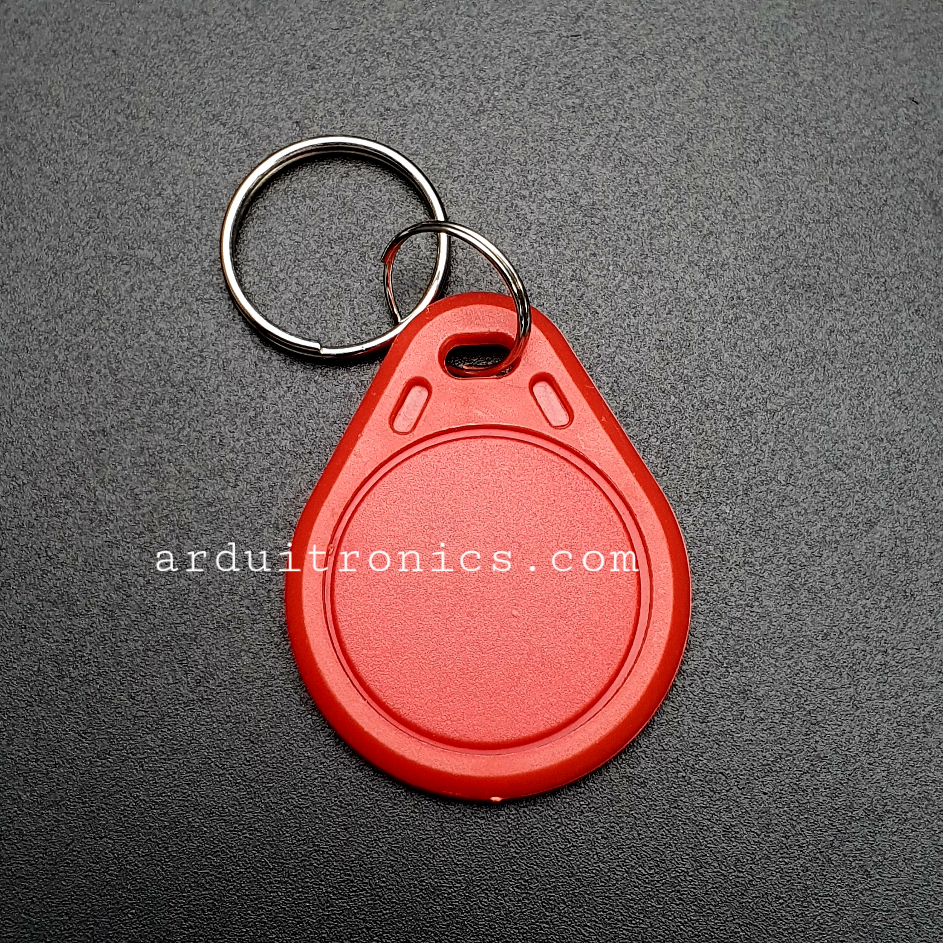 RFID 13.56 MHz Token Key Tags (Key Fob สีแดง) - Read/Write
