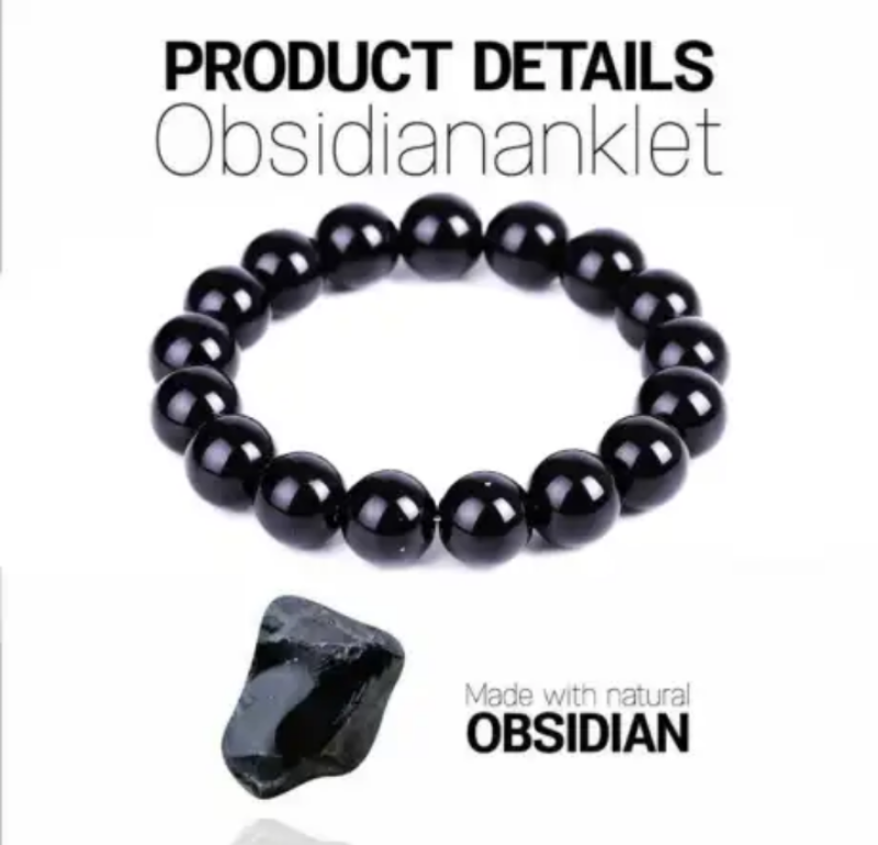 กำไล หินออบซิเดียน (obsidian) มีเลือกหลาย ขนาด