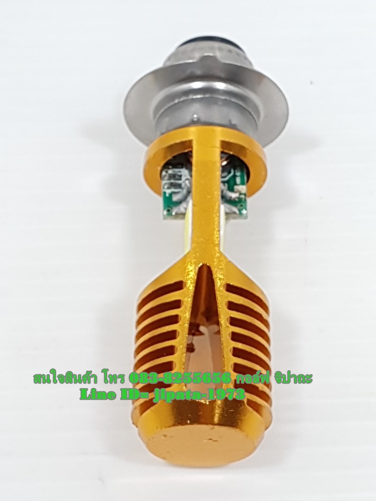 (wave) หลอดไฟหน้า LED แป้นเล็ก (T19/M5) ระบบ AC ไม่ต้องต่อไฟแบต