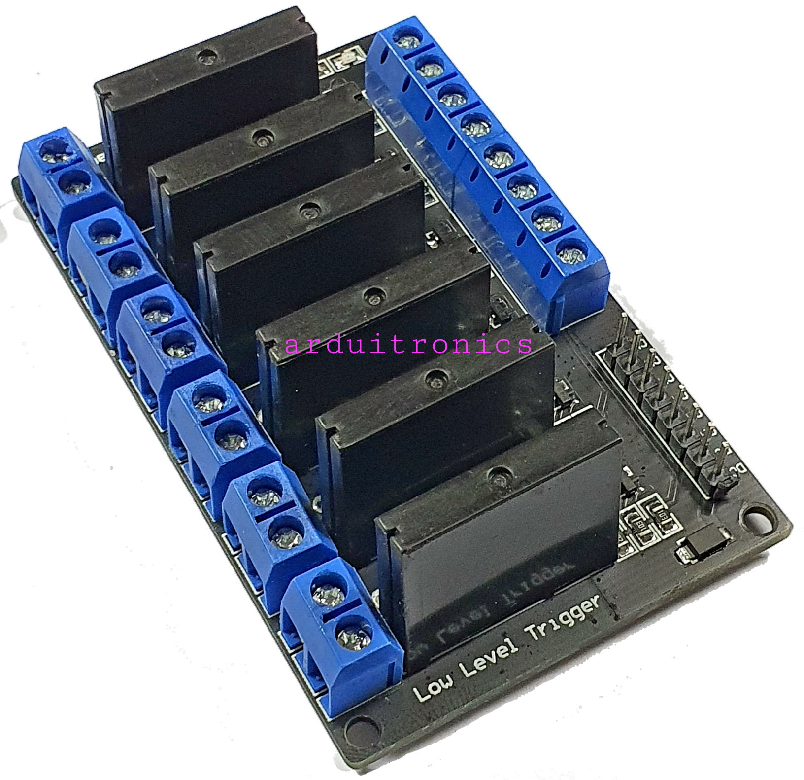 6 Channel 24V 2A Solid State Relay (SSR) Low Level Trigger