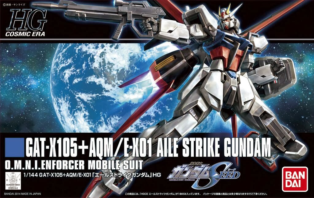 HGCE 1/144 GAT-X105+AQM/E-X01 Aile Strike Gundam