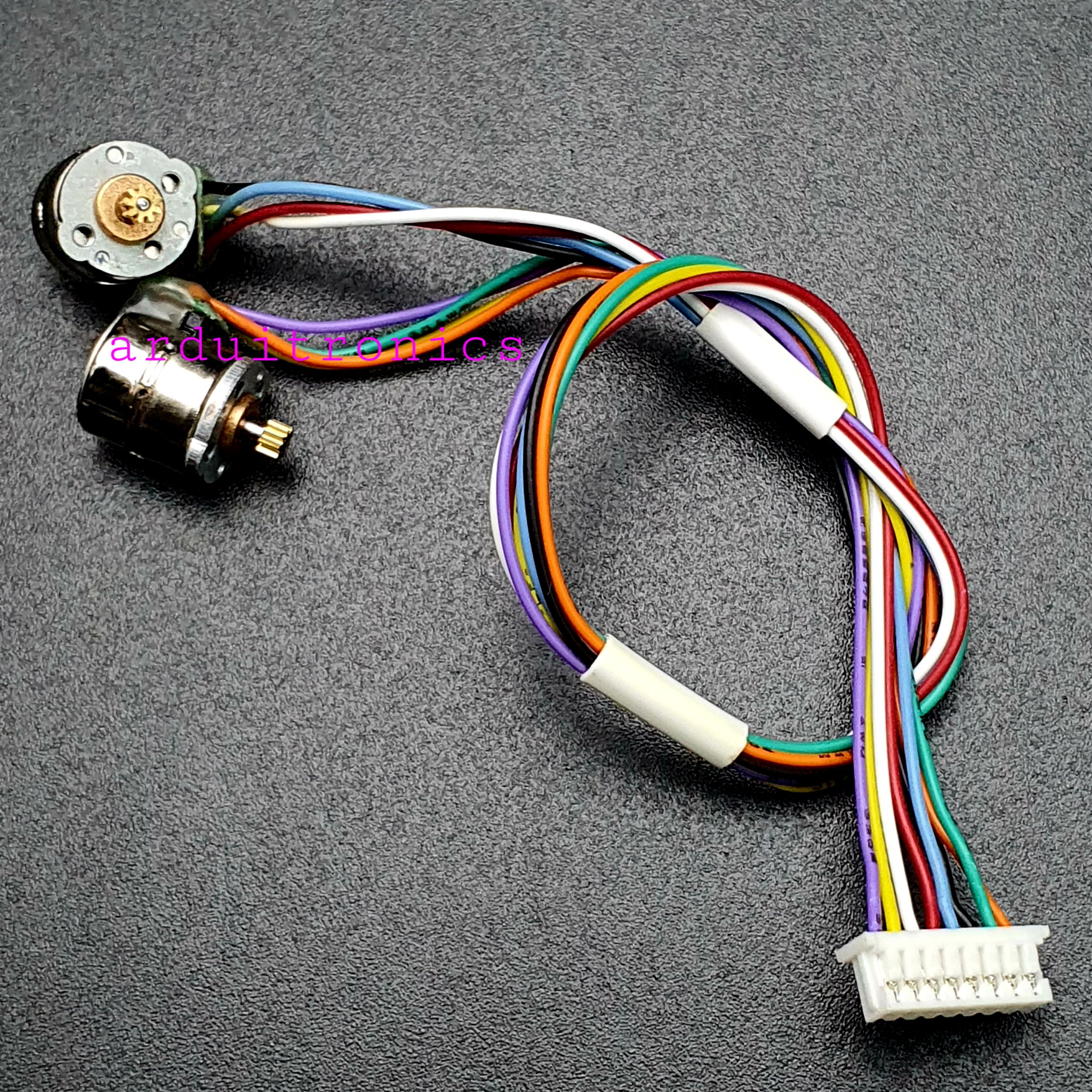 Micro Stepping Motor - 8mm ( Two Phase Four Wire Two Motors Gear Size 2.2mm )