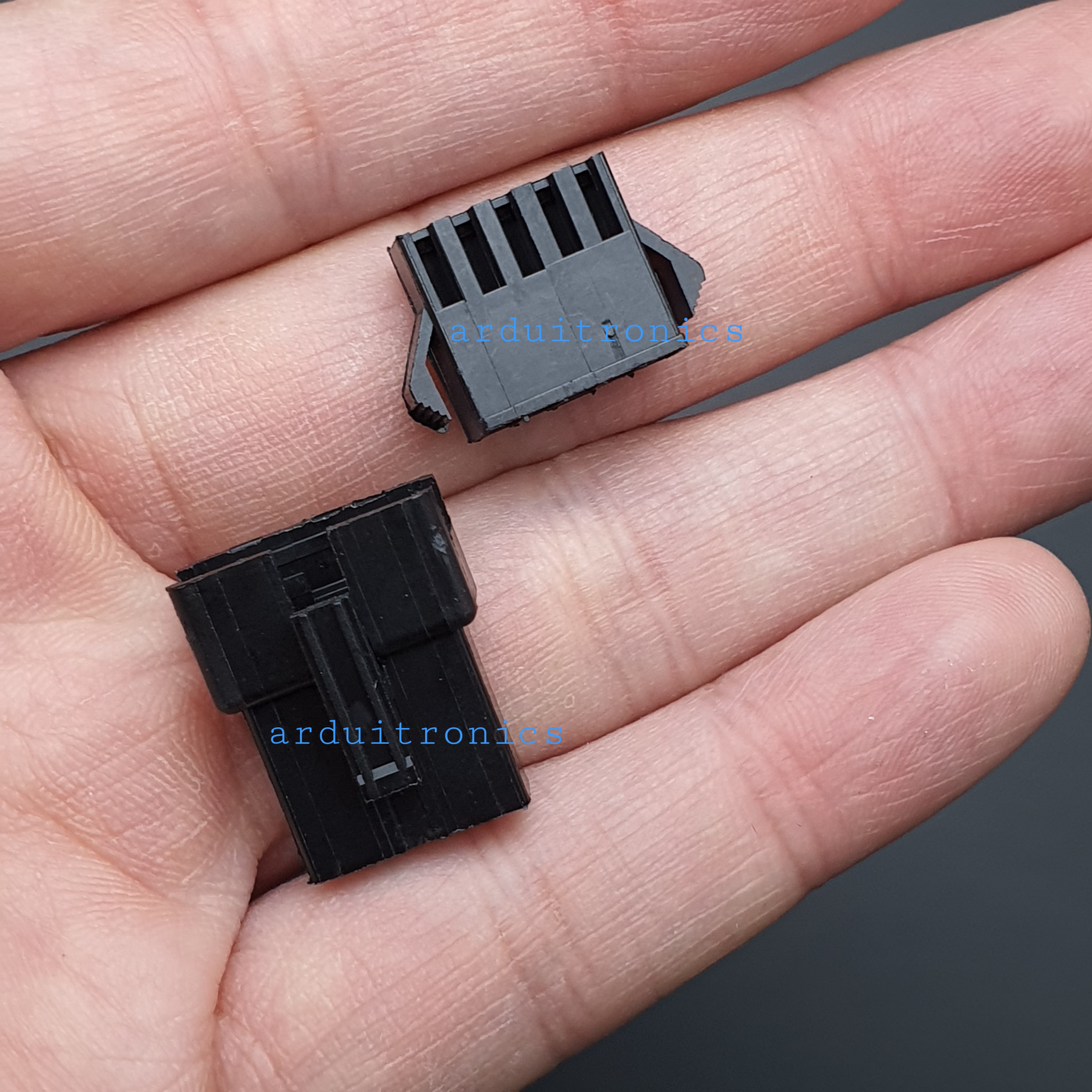 2.54mm 5 Pin Black Plastic Male Female JST-SM Housing Crimp Terminal Connector