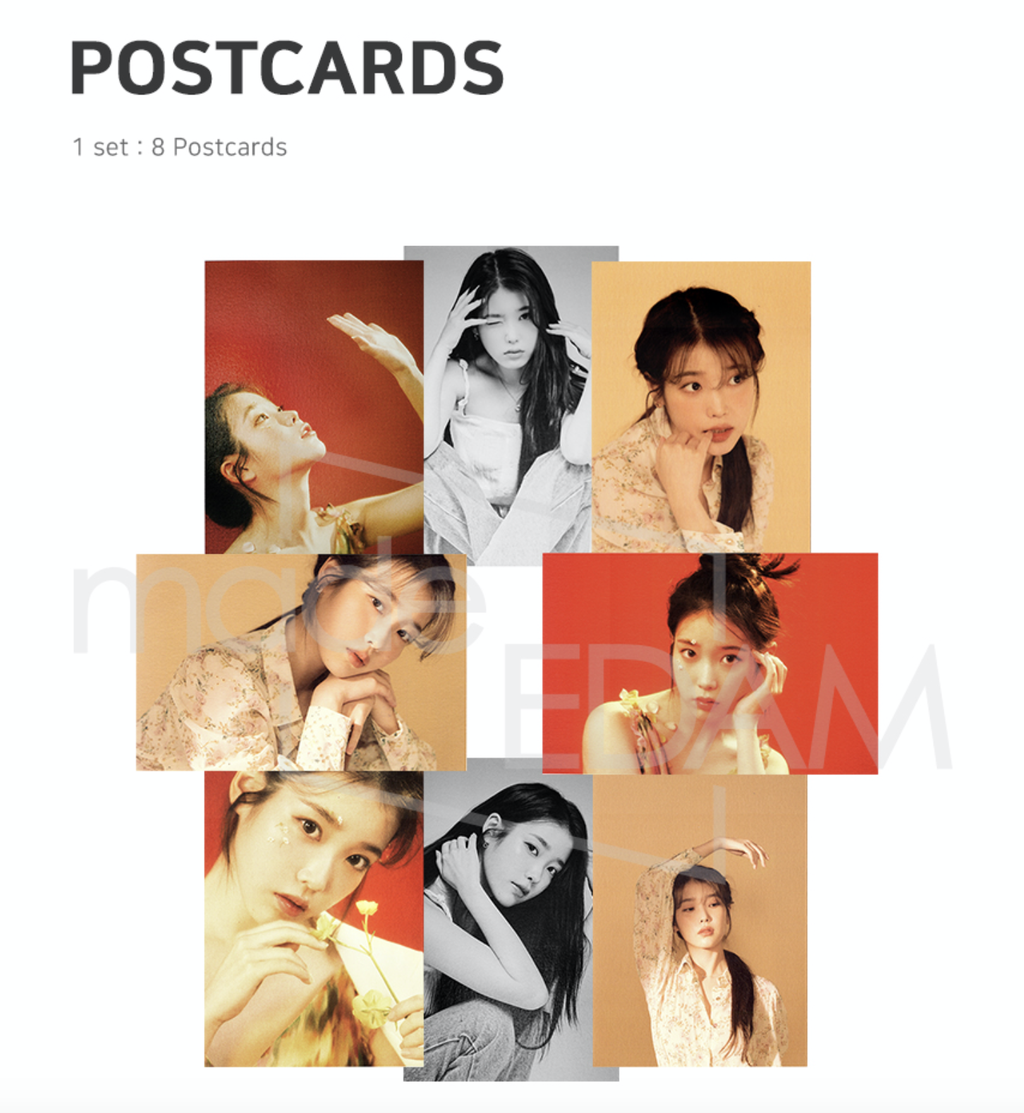 IU - ของสะสม [April, 2020] Postcards พร้อมส่ง