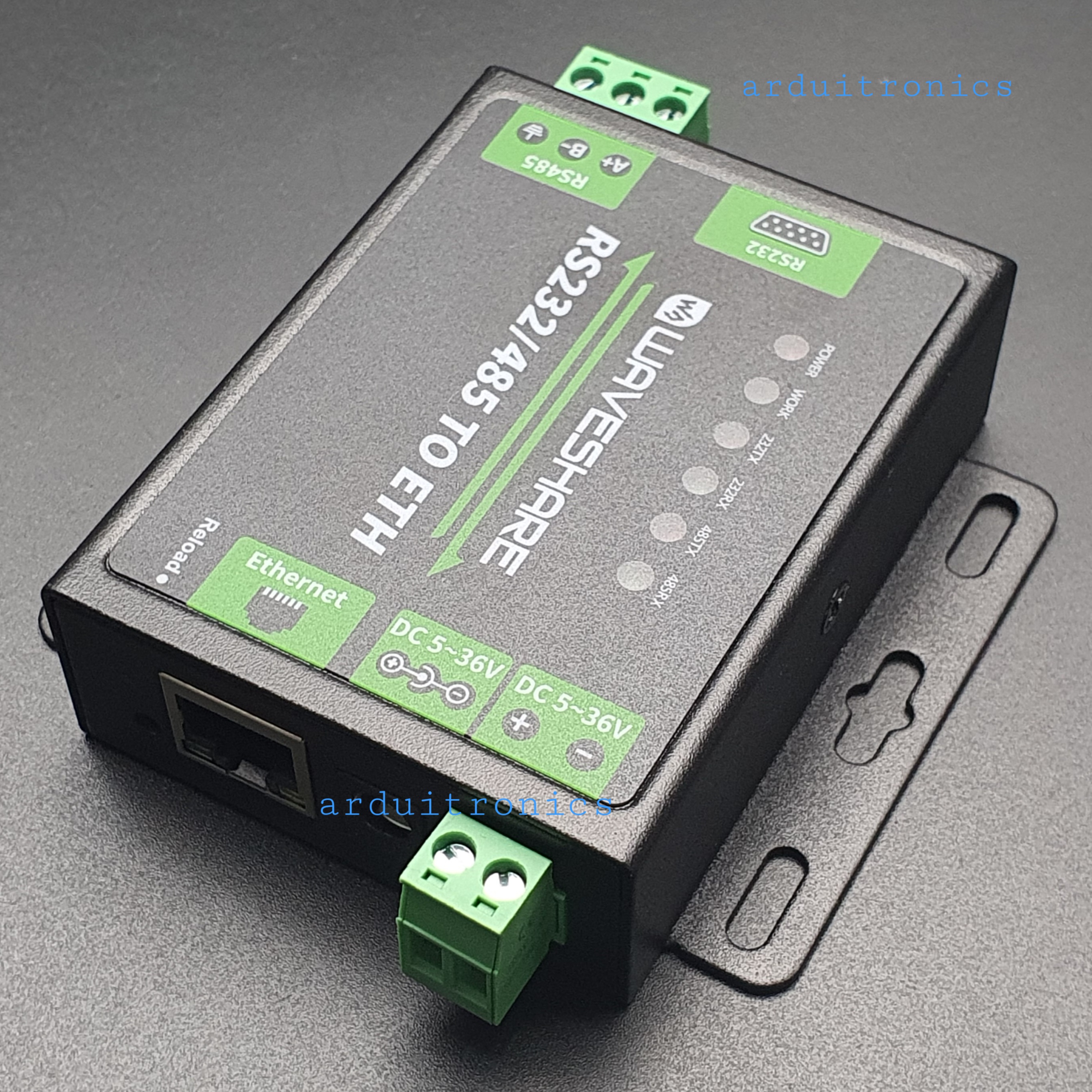 Industrial RS232/RS485 to Ethernet Converter (ของแท้จาก Waveshare)