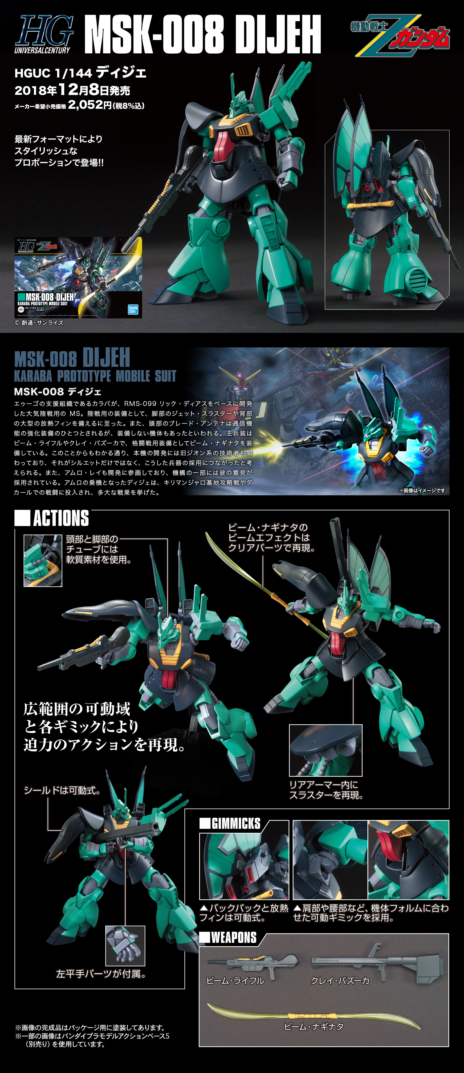 HGUC 1/144 MSK-008 Dijeh