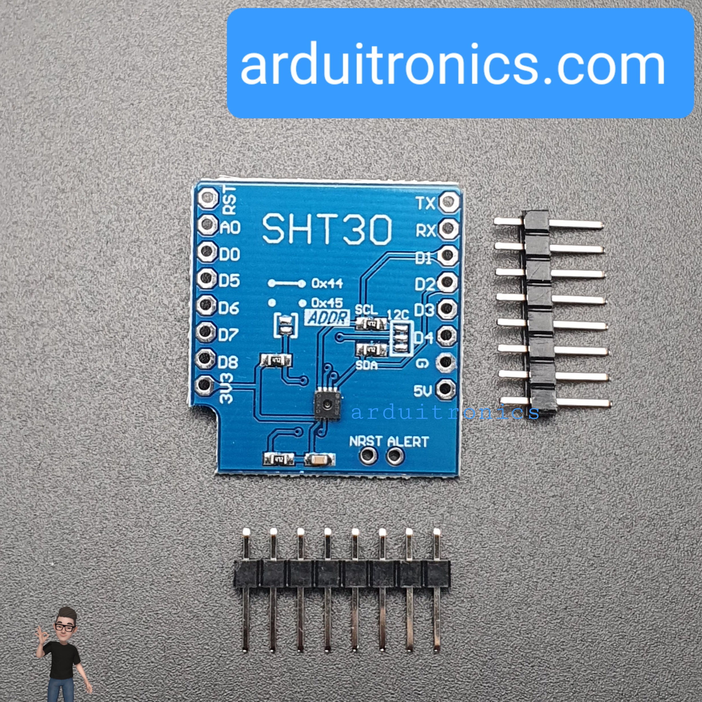 SHT30 Shield for WeMos D1 mini SHT30 I2C Digital Temperature and Humidity Sensor Shield