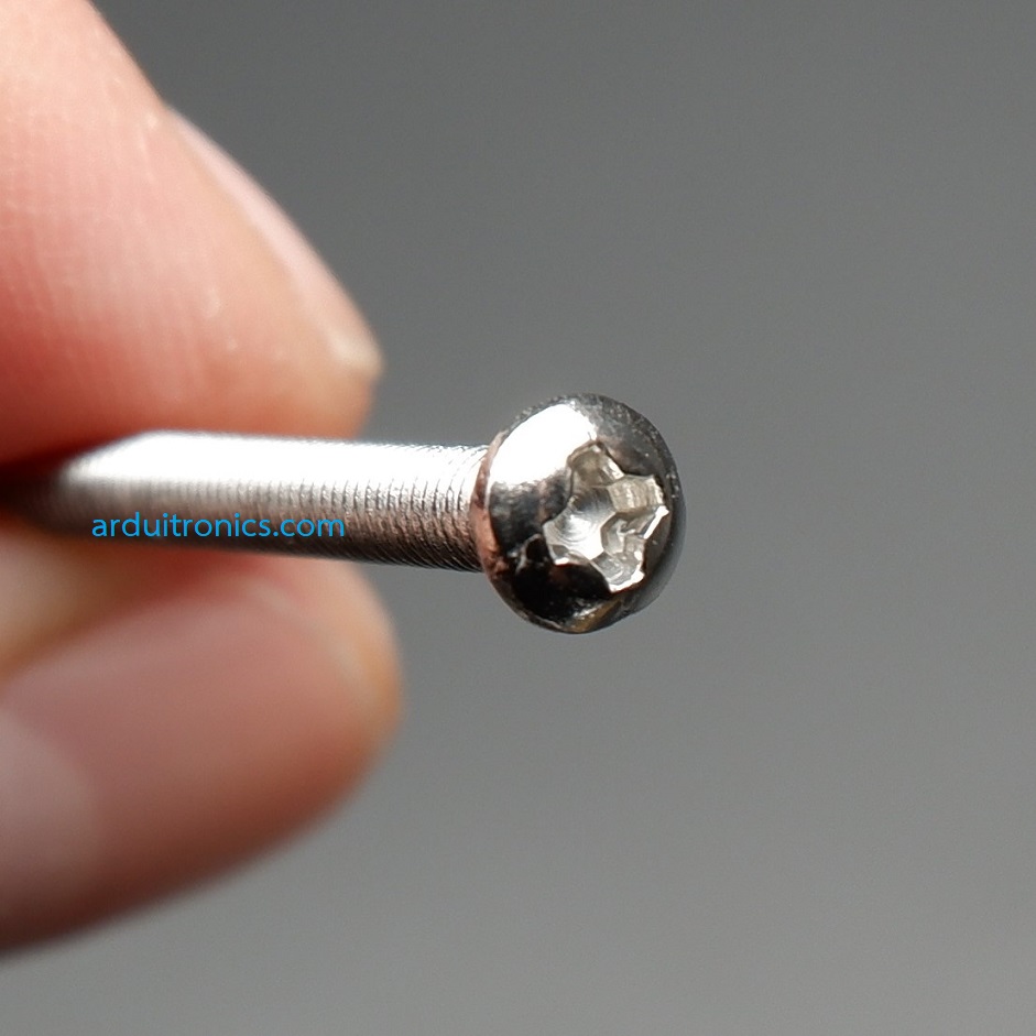 สกรู หัวกลม เกลียว แฉก Stainless Steel Cross Head Screw M3 50mm (5 ตัว)