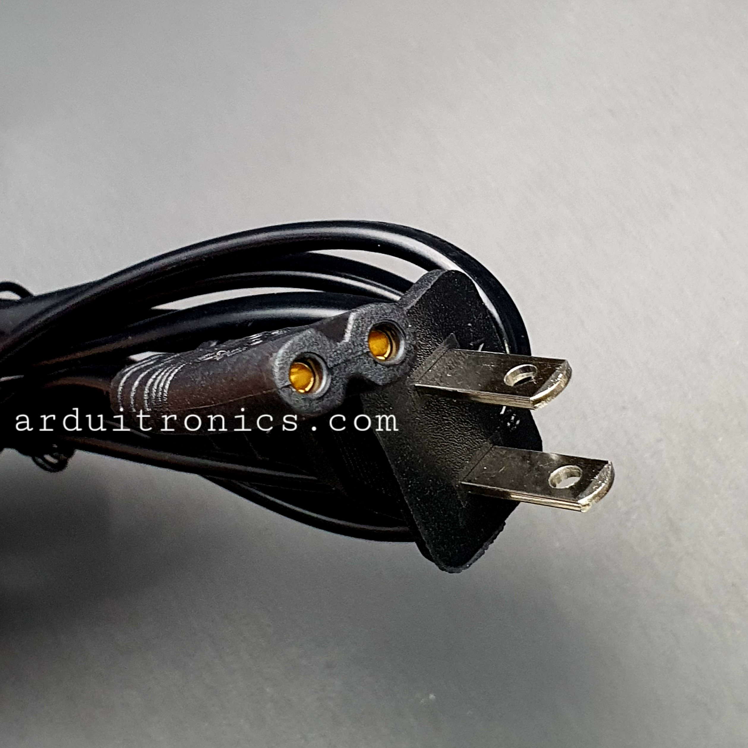 สายต่อ power adapter (Notebook) แบบ 2 หัว ยาว 1.5m Round Socket