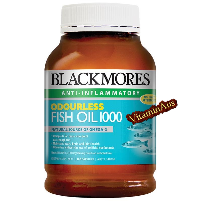 Odourless Fish Oil 1000mg 400 Capsules