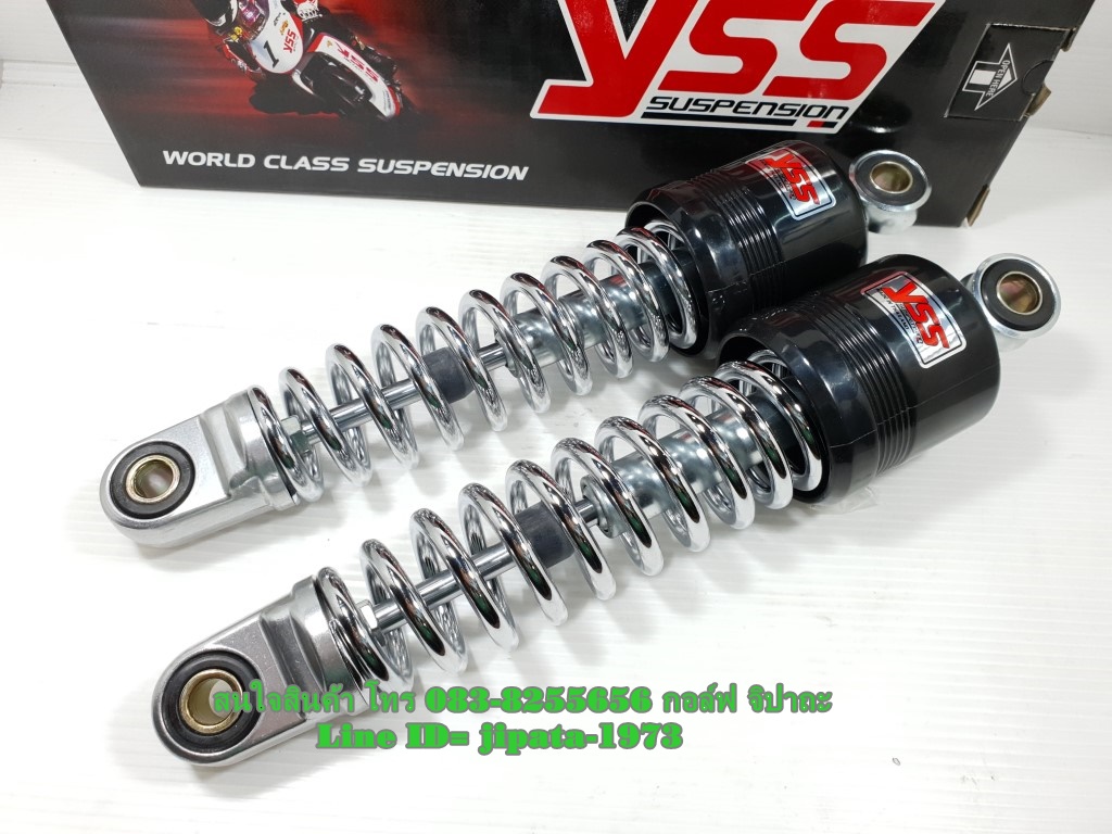 (Bell) โช้คอัพหลังคู่ YSS สำหรับ Yamaha Bell R,Y 100 New,Mate alfa สปริงชุบ