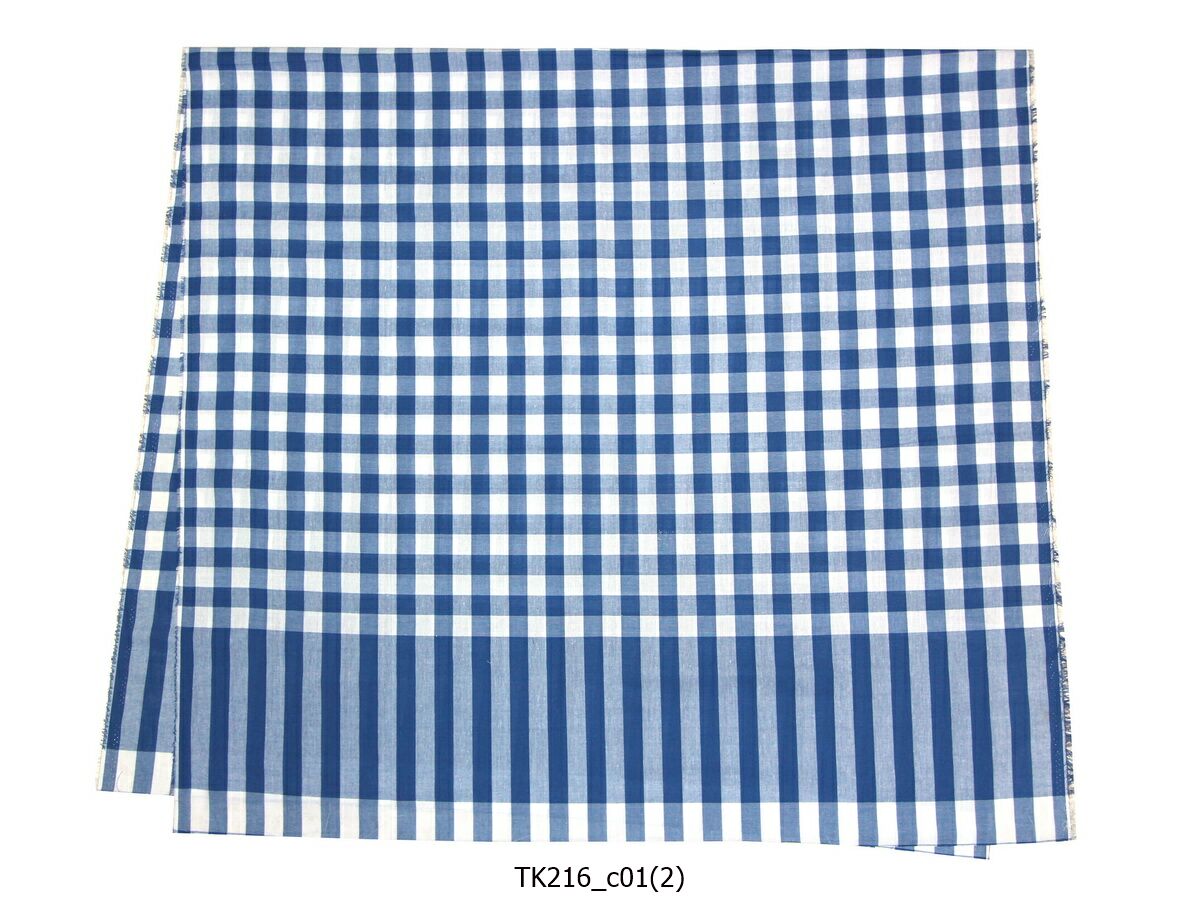 [2ม.] ผ้าขาวม้า TK216 น้ำเงิน