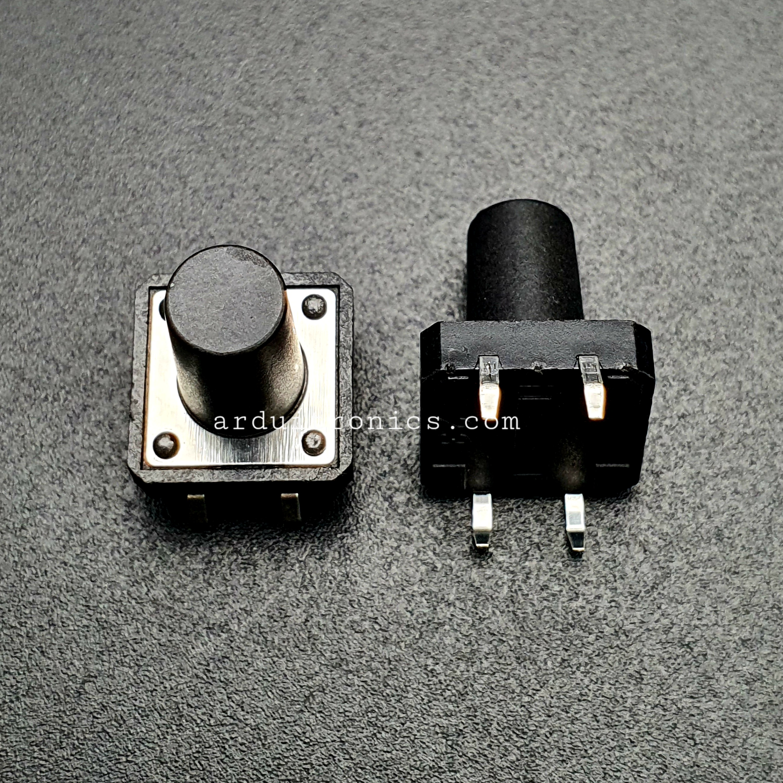 Tact Switch 12X12x14 mm ไมโครสวิตช์ กดติดปล่อยดับ 4 ขา (หัวกลม) (5 ชิ้น/pack)