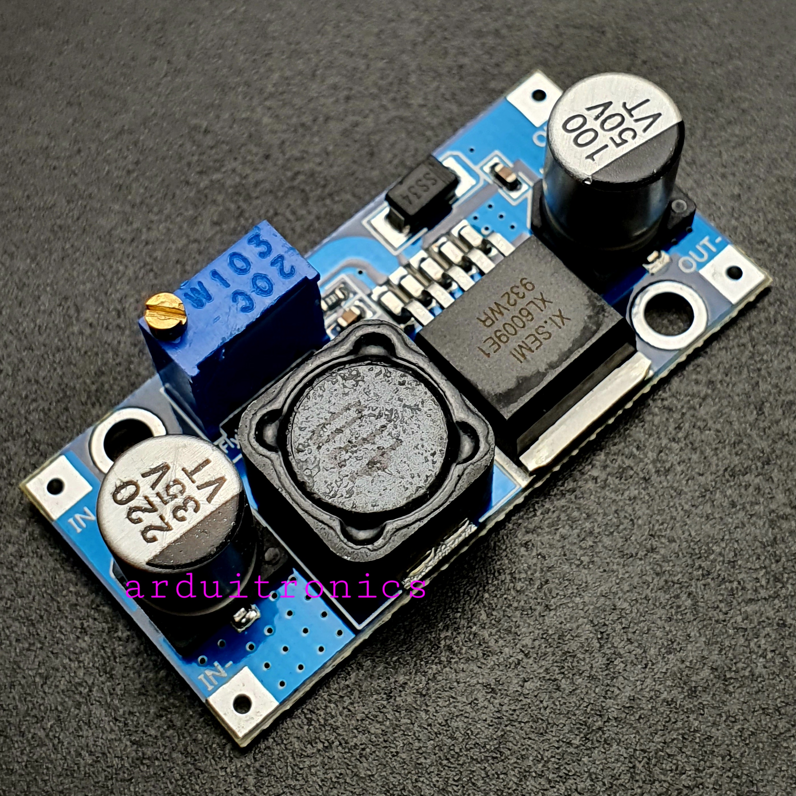 DC-to-DC Step Up Module 4A (XL6009 / XL6009E1) โมดูลแปลงไฟขึ้น จาก 3.2-32V เป็น 5-35V จ่ายกระแสสูงสุด 4A