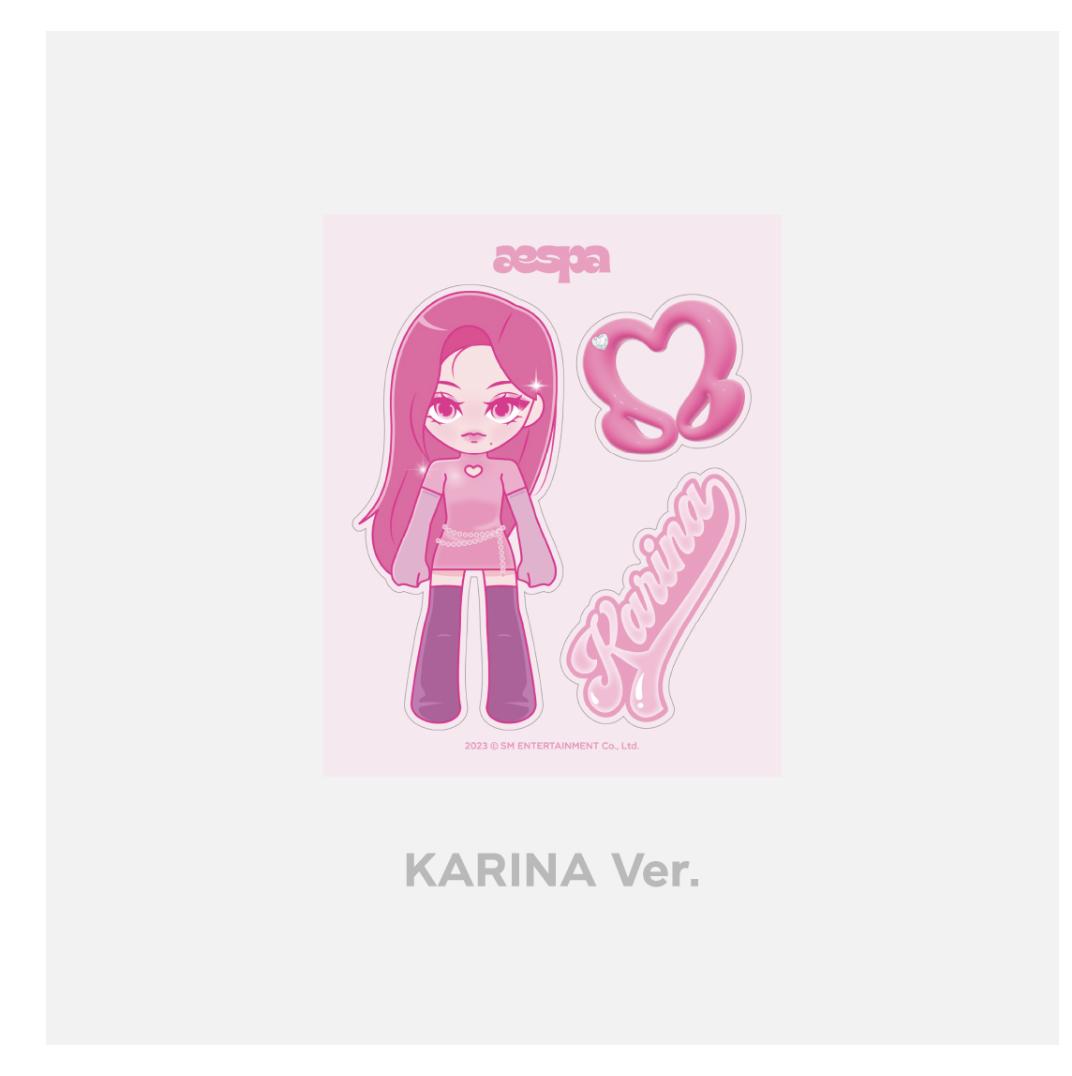 aespa -[Come to MY illusion] - pop u p - Luggage sticker แบบ Karina