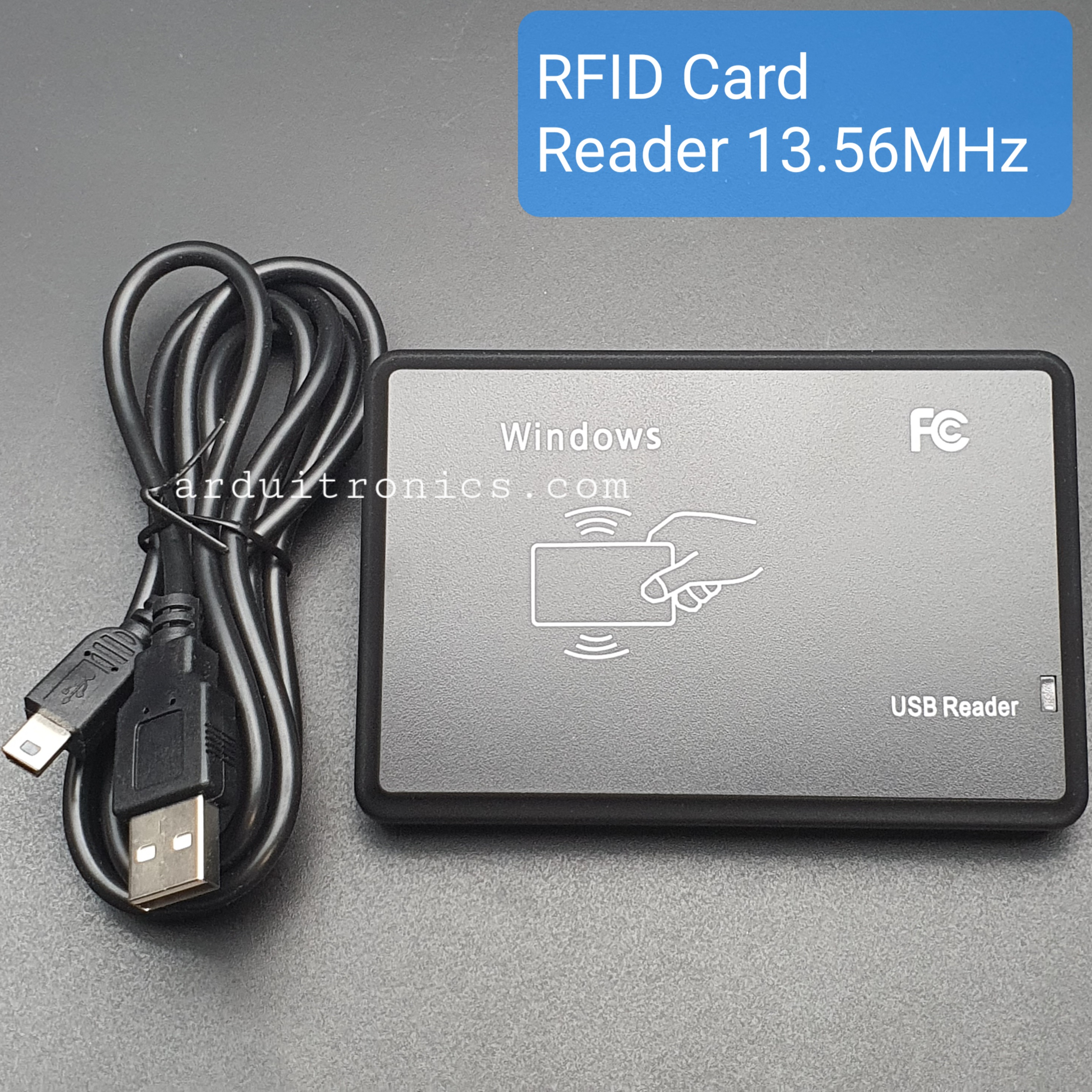 RFID IC Card Reader USB Reader 13.56MHz เครื่องอ่าน RFID IC Card Reader แบบ USB ความถี่ 13.56MHz