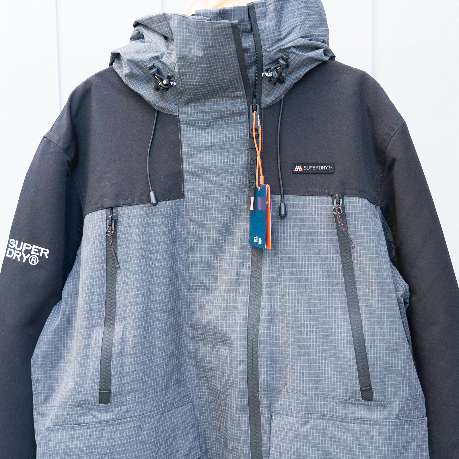 Superdry Textured Ultimate Windbreaker – Grey Marl