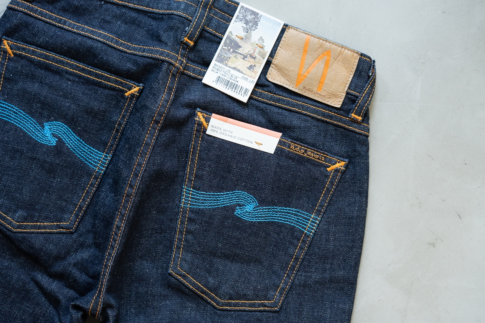Skinny Lin Rinsed Twill Blue [RARE] ยีนส์ผ้าดิบแช่น้ำ