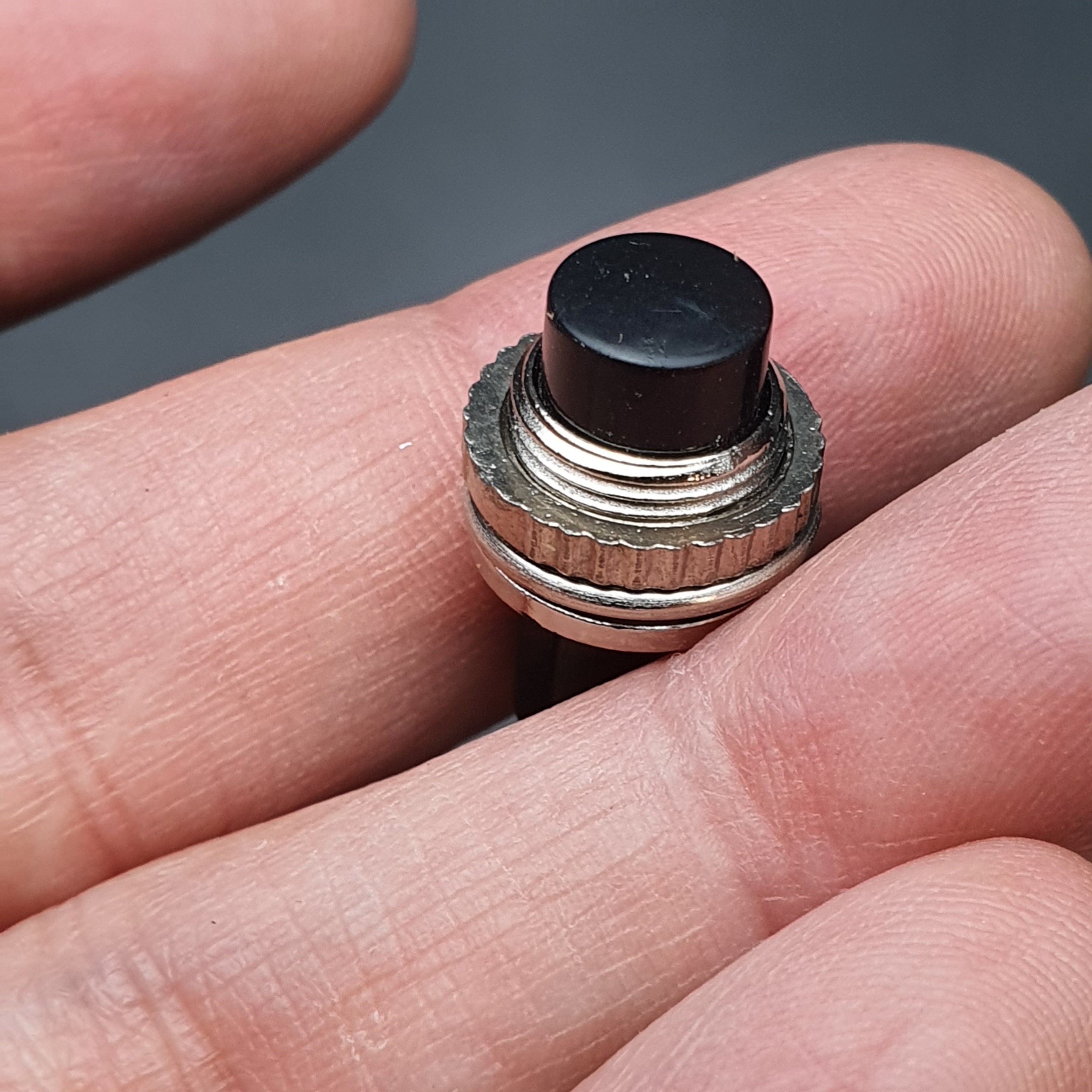 สวิตช์ กดติด/ปล่อยดับ DS-314 10mm (สีดำ) 1 ชิ้น