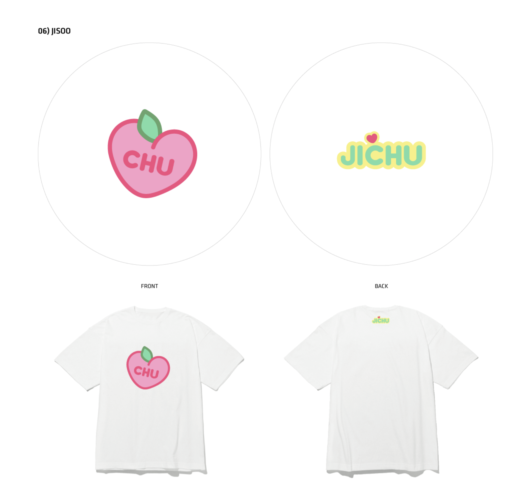 BLACKPINK -[YGBOX8] BLACKPINK T-SHIRTS - แบบ jisoo ระบุ สีดำหรือ สีขาว และ ระบุขนาด