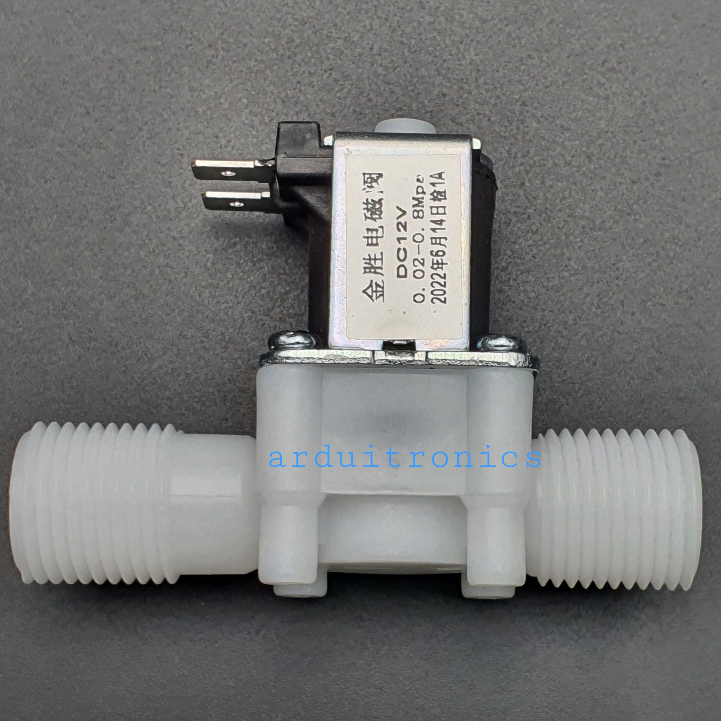 Solenoid Valve (normally opened) 12V-DC 1/2" โซลีนอยวาล์ว (ปกติเปิด)
