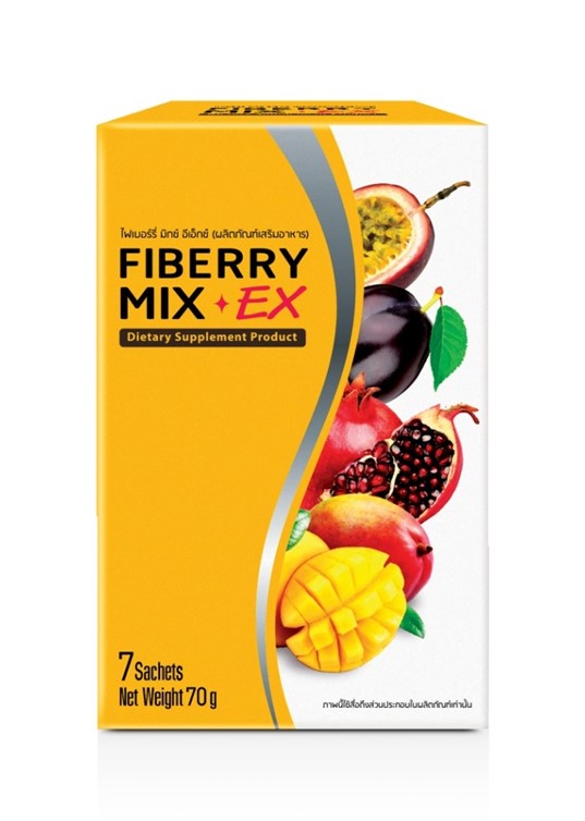 Fiberry Mix Ex ไฟเบอร์รี่ มิกซ์ อี เอ็กซ์ ใยอาหารล้างสารพิษ