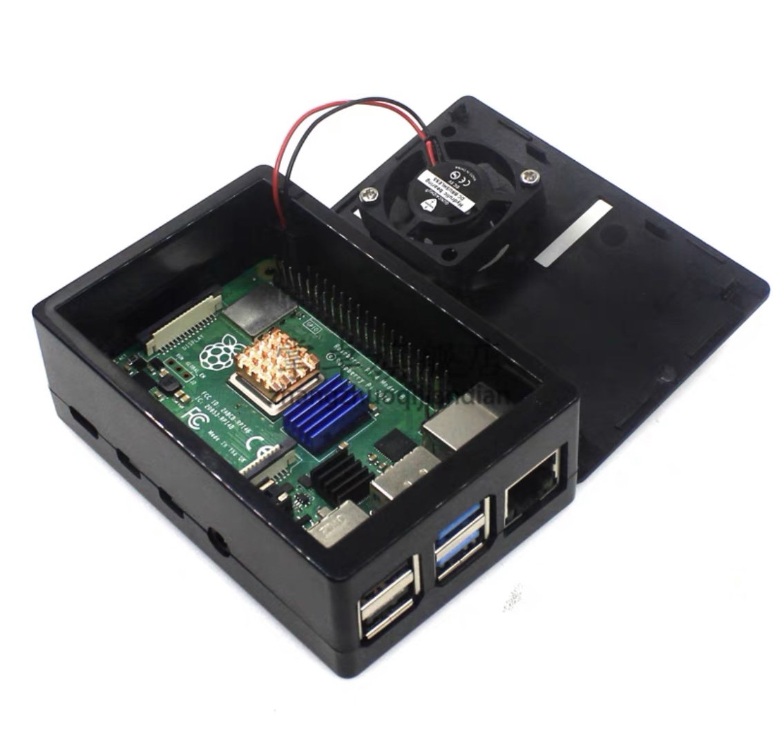 Raspberry Pi 4B 3.5-inch Touch Screen (พร้อมปากกา) + ABS Case (สีดำ) + Heat Sink