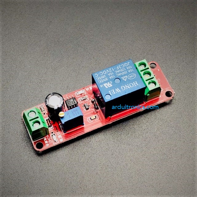 รีเลย์ หน่วงเวลา เปิด 12V Time Delay Relay Module 1-10s Fixed DC 12V