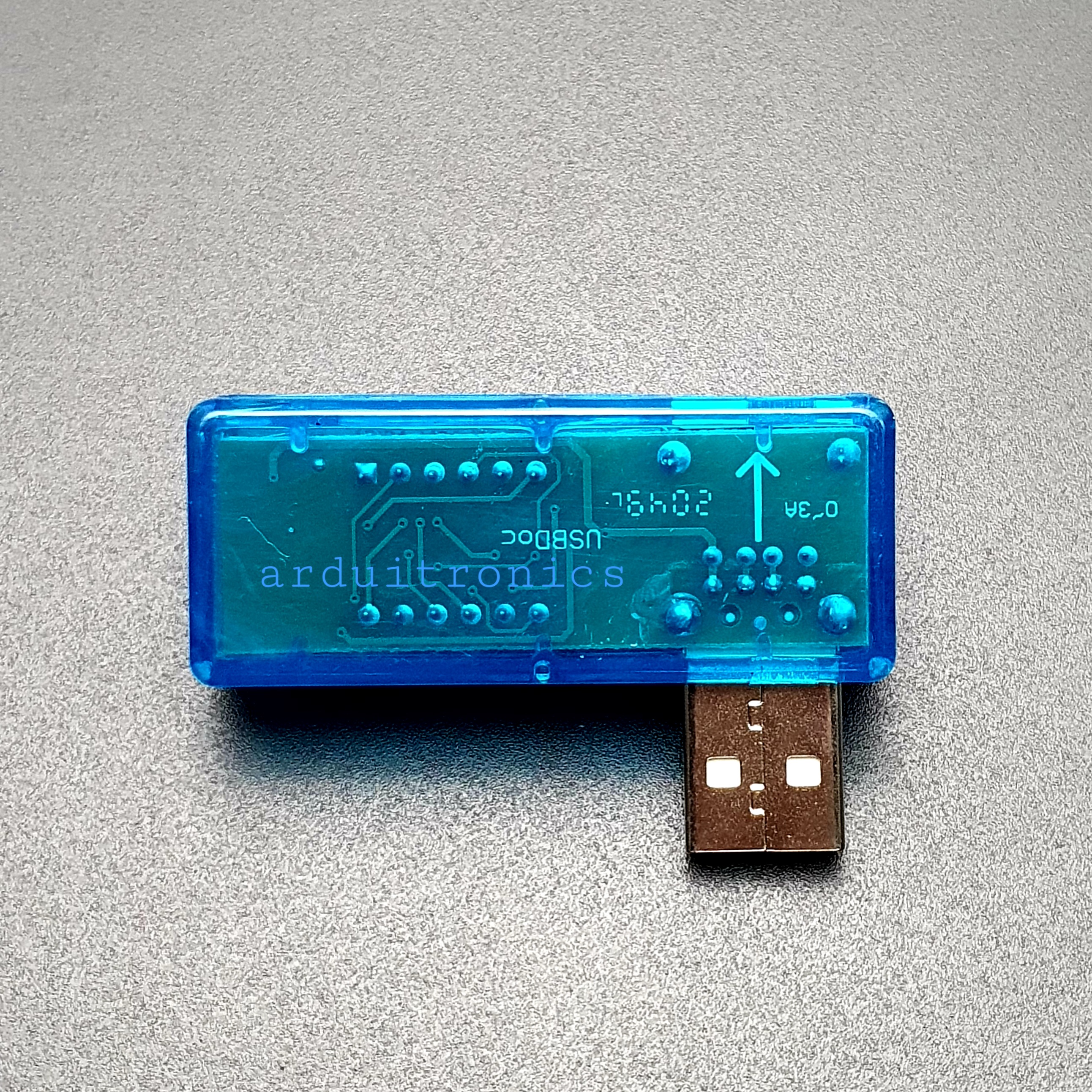 LED USB Mobile Power Charging Current Voltage Tester ยูเอสบีวัดแรงดันไฟฟ้า สีฟ้า