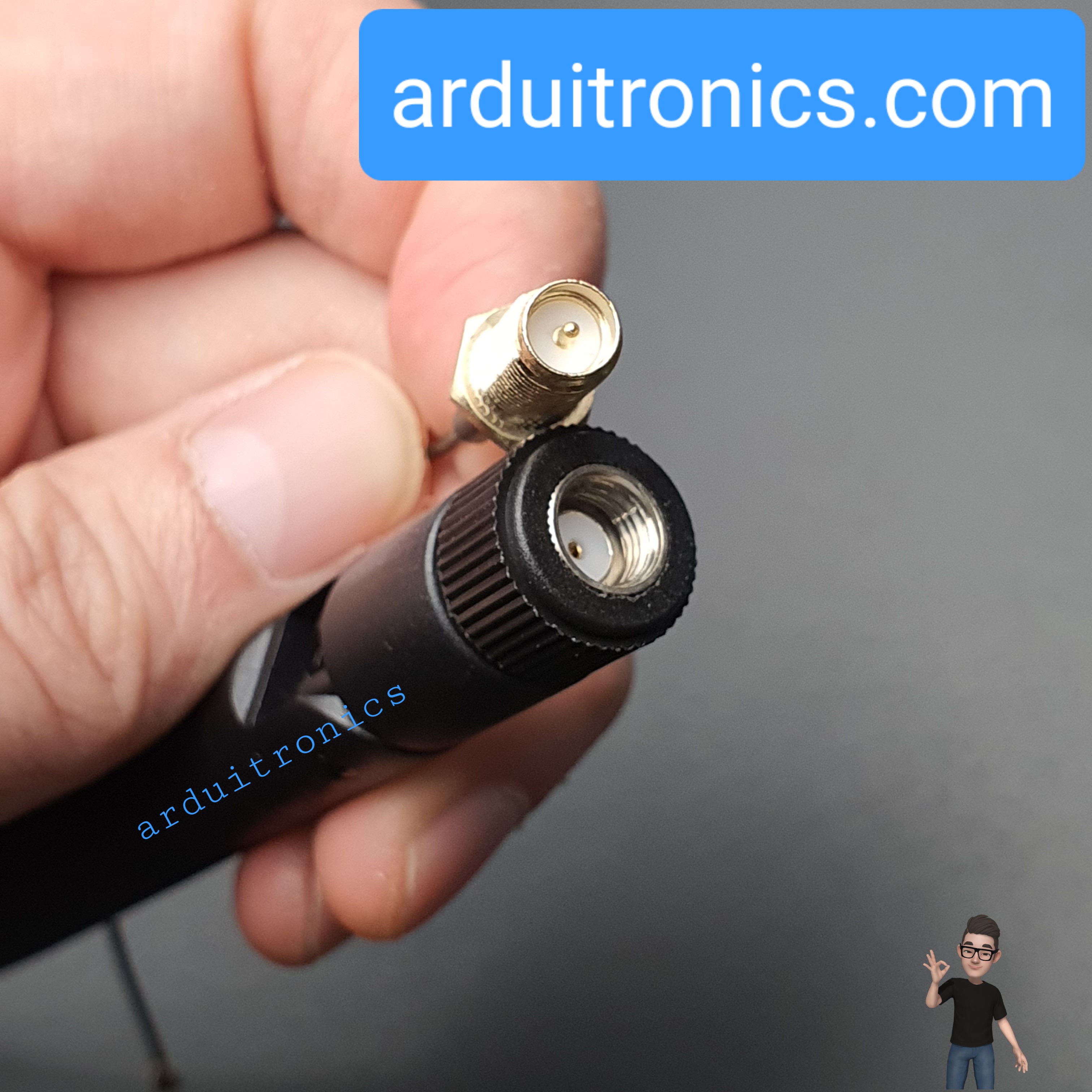 LoRa Omni Directional Antenna 433MHz 470MHz High Gain 6dBi (15cm line feeder)